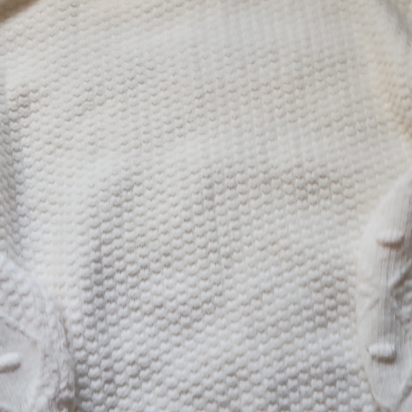 Time and Tru Textured Cream Turtleneck Sweater - Picture 9 of 10